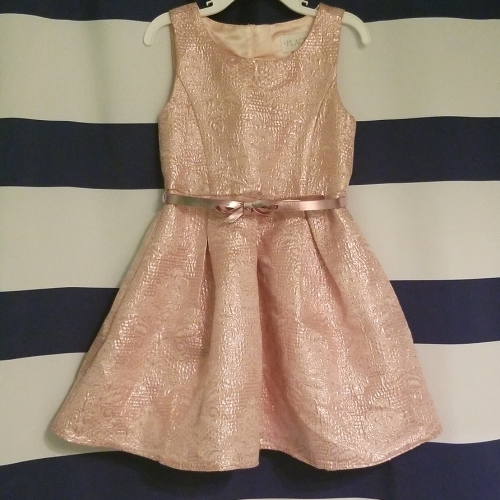 Pink Gold Big Girl Dress